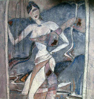 White Arches 1988 65x27 Super Huge Original Painting - Yamin Young White Arches 1988 65x27 Super Huge Original Painting - Yamin Young