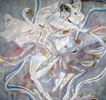 Quartet 1988 40x40 Huge Original Painting - Yamin Young Quartet 1988 40x40 Huge Original Painting - Yamin Young