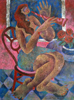 Introspection 30x23 Original Painting by Yamin Young - 0 Introspection 30x23 Original Painting by Yamin Young - 0