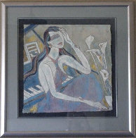 Lady in Blue 32x32 Original Painting by Yamin Young - 1 Lady in Blue 32x32 Original Painting by Yamin Young - 1