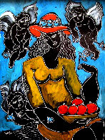 Surrounded By Inspiration 2007 20x17 Original Painting by  Yuroz - 0