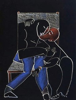 Wicker Kiss Suite of 2 1989 Huge Limited Edition Print - Yuroz Wicker Kiss Suite of 2 1989 Huge Limited Edition Print - Yuroz