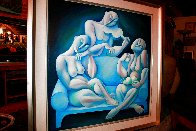 Light Blue Couch 1989 62x62 Huge Major Painting Original Painting by  Yuroz - 1