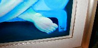 Light Blue Couch 1989 62x62 Huge Major Painting Original Painting by Yuroz - 8 Light Blue Couch 1989 62x62 Huge Major Painting Original Painting by Yuroz - 8