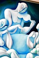 Light Blue Couch 1989 62x62 Huge Major Painting Original Painting by  Yuroz - 3
