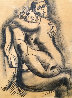 In Love Drawing on wood panel 2005 16x14 Drawing by  Yuroz - 0