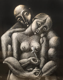 Untitled Lithograph 54x60 Super Huge Limited Edition Print - Yuroz Untitled Lithograph 54x60 Super Huge Limited Edition Print - Yuroz