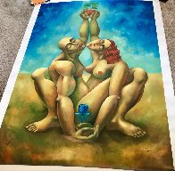 Lovers Reach 2004 Huge Limited Edition Print by  Yuroz - 3