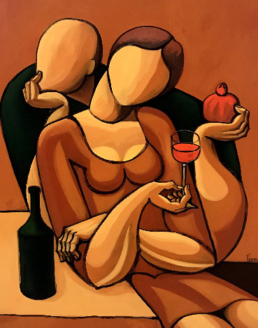 Taste My Wine (Study) 2004 34x28 Original Painting -  Yuroz