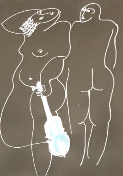 Do You Want to Hear My Music? 1989 18x15 by  Yuroz