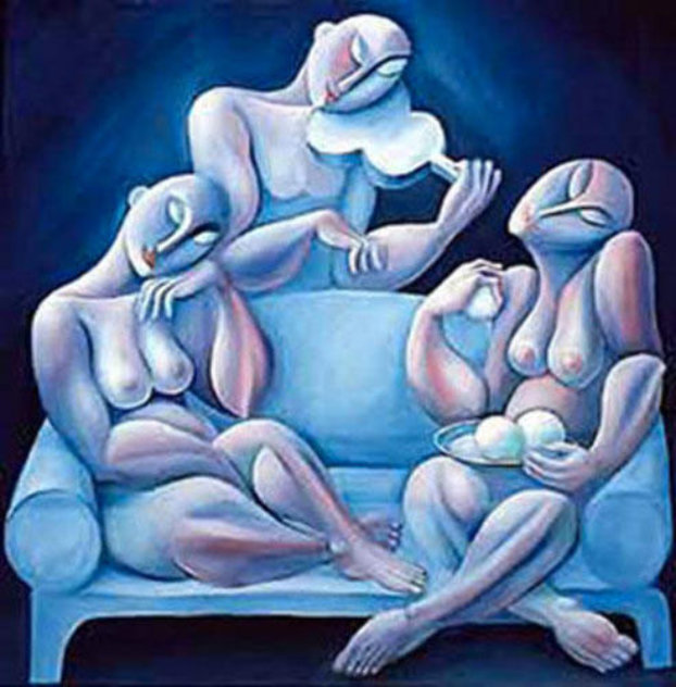 Light Blue Couch 1990 Limited Edition Print by  Yuroz