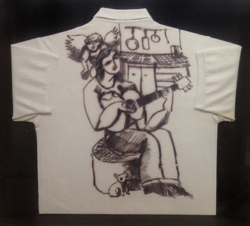 For Sophia Drawing on Shirt 2004 34x37 Drawing - Yuroz For Sophia Drawing on Shirt 2004 34x37 Drawing - Yuroz