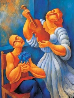 Untitled (Inspiration) 48x36 Huge Original Painting - Yuroz Untitled (Inspiration) 48x36 Huge Original Painting - Yuroz