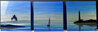 Evening Drift - 3 Panel  Triptych 2022 16x48 - Huge Painting Original Painting by Nicholas Yust - 2