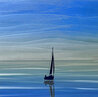 Evening Drift - 3 Panel  Triptych 2022 16x48 - Huge Painting Original Painting by Nicholas Yust - 4