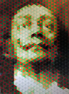 Dali in Red And Green 1977 Limited Edition Print - Yvaral Dali in Red And Green 1977 Limited Edition Print - Yvaral