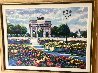 Garden of Tuileries - Paris, France - 1980 48x38 Huge Original Painting by John Zaccheo - 2