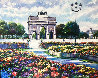 Garden of Tuileries - Paris, France - 1980 48x38 Huge Original Painting by John Zaccheo - 0