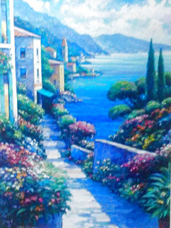 Aegean Passage 58x44 Huge Original Painting - John Zaccheo Aegean Passage 58x44 Huge Original Painting - John Zaccheo