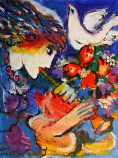 Untitled 13x11 Original Painting - Zamy Steynovitz Untitled 13x11 Original Painting - Zamy Steynovitz