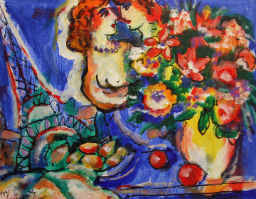 Untitled, Paris Love 11x13 Original Painting - Zamy Steynovitz Untitled, Paris Love 11x13 Original Painting - Zamy Steynovitz