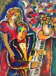 Piano Player 1981 Limited Edition Print - Zamy Steynovitz Piano Player 1981 Limited Edition Print - Zamy Steynovitz