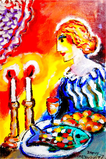 Untitled Portrait of a Woman 13x9 HS Original Painting - Zamy Steynovitz Untitled Portrait of a Woman 13x9 HS Original Painting - Zamy Steynovitz