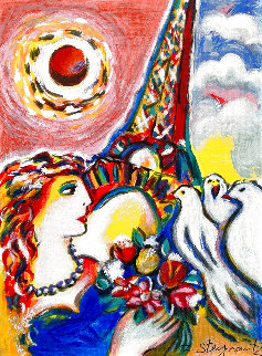 Dove's Promise Embellished HS Limited Edition Print - Zamy Steynovitz Dove's Promise Embellished HS Limited Edition Print - Zamy Steynovitz