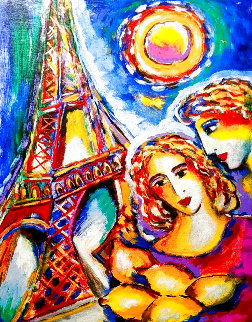 Eiffel Tower At Dusk 2005 Limited Edition Print - Zamy Steynovitz Eiffel Tower At Dusk 2005 Limited Edition Print - Zamy Steynovitz