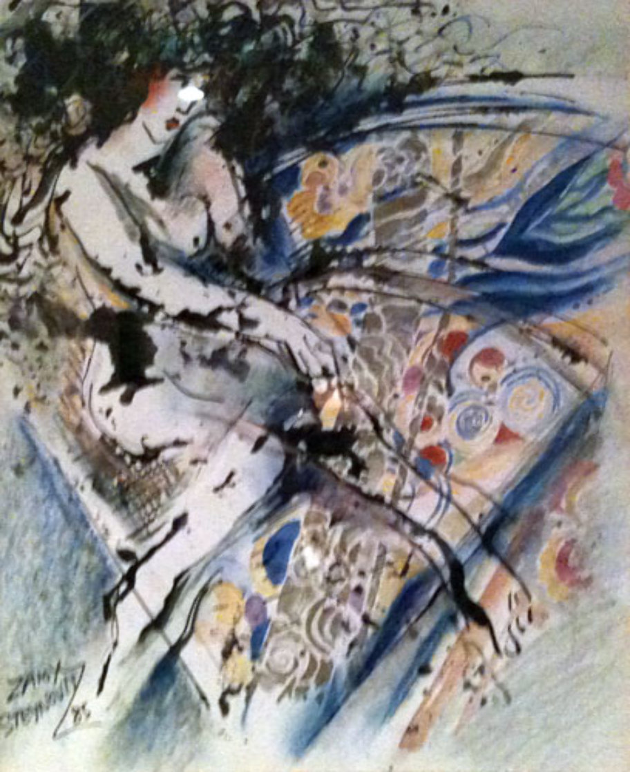 Untitled Painting 32x29 HS Original Painting by Zamy Steynovitz Untitled Painting 32x29 HS Original Painting by Zamy Steynovitz