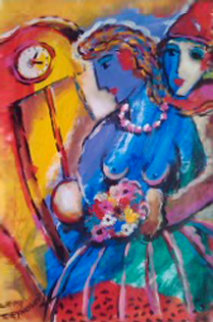 Essence of Time 1999 19x15 Original Painting - Zamy Steynovitz Essence of Time 1999 19x15 Original Painting - Zamy Steynovitz