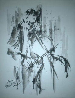 Cellist Watercolor 17x14 Watercolor - Zamy Steynovitz Cellist Watercolor 17x14 Watercolor - Zamy Steynovitz