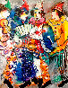Clowns 1983 30x24 HS Original Painting by Zamy Steynovitz - 0