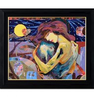Abrazo Eterno 36x31 Original Painting by Tadeo Zavaleta - 2 Abrazo Eterno 36x31 Original Painting by Tadeo Zavaleta - 2