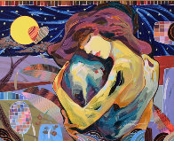 Abrazo Eterno 36x31 Original Painting by Tadeo Zavaleta - 0 Abrazo Eterno 36x31 Original Painting by Tadeo Zavaleta - 0