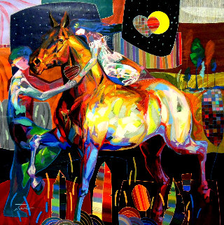 Acaricia Mi Mano 2011 55x55 Super Huge Original Painting - Tadeo Zavaleta Acaricia Mi Mano 2011 55x55 Super Huge Original Painting - Tadeo Zavaleta