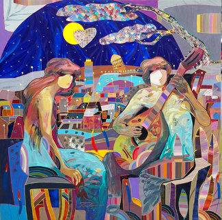 Paisaje Urbano 2016 50x50 Super Huge Original Painting - Tadeo Zavaleta Paisaje Urbano 2016 50x50 Super Huge Original Painting - Tadeo Zavaleta