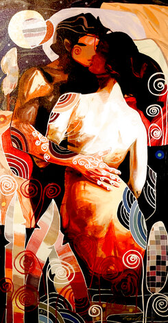 El Primer Beso AP 2010 Embellished Giclee on Canvas Limited Edition Print - Tadeo Zavaleta