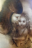 Mother and Child 1967 18x26 Original Painting by Zora Duvall - 0