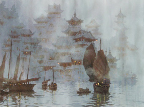Untitled Watercolor 42x35 Watercolor - Xiang-Ming Zeng