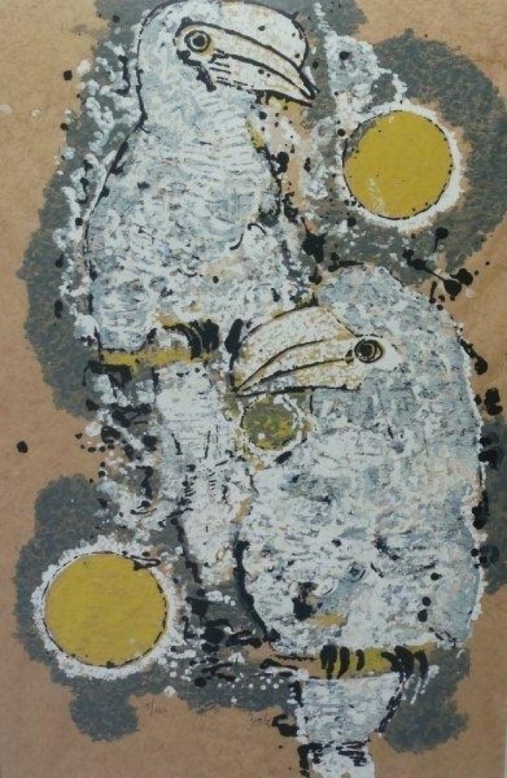 Hornbills 1970 Limited Edition Print by Karl Zerbe Hornbills 1970 Limited Edition Print by Karl Zerbe