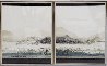 Fields I and II, Dyptych -  Set of 2 Etchings 60x46 Huge Limited Edition Print by Renata Zerner - 3