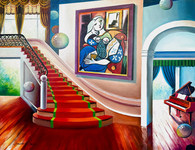 Wall of Picasso Oil on Canvas by Leonardo G. Zhang - For Sale on