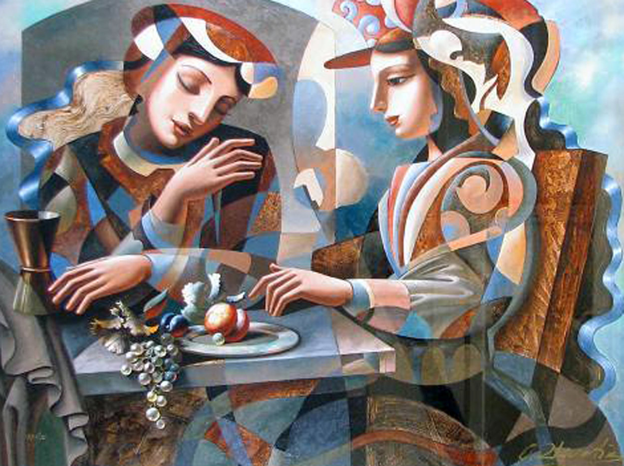 At the Table AP Limited Edition Print by Oleg Zhivetin