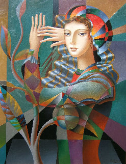 Gaze 2018 40x30 Super Huge Original Painting - Oleg Zhivetin Gaze 2018 40x30 Super Huge Original Painting - Oleg Zhivetin