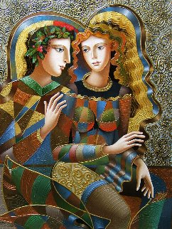 A Park For Two 2018 40x30 Original Painting - Oleg Zhivetin A Park For Two 2018 40x30 Original Painting - Oleg Zhivetin