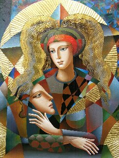 Their Circle 2018 40x30 Huge Original Painting - Oleg Zhivetin Their Circle 2018 40x30 Huge Original Painting - Oleg Zhivetin