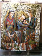 A Rose For Her 2018 77x64 Huge! Original Painting by Oleg Zhivetin - 1