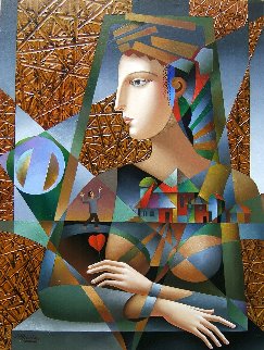 Honey, I'm Home! 2018 40x30 Super Huge Original Painting - Oleg Zhivetin Honey, I'm Home! 2018 40x30 Super Huge Original Painting - Oleg Zhivetin