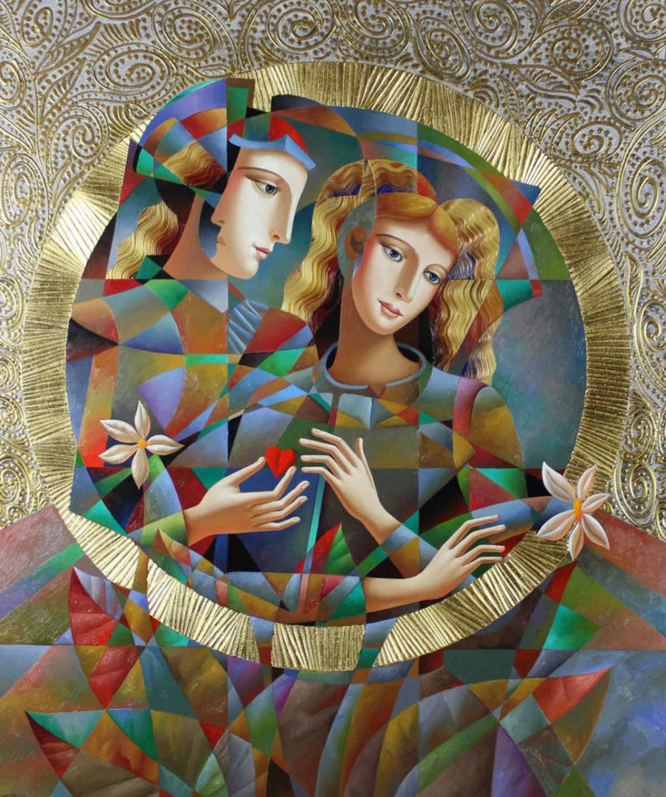 Two Flowers 52x62 Original Painting by Oleg Zhivetin Two Flowers 52x62 Original Painting by Oleg Zhivetin